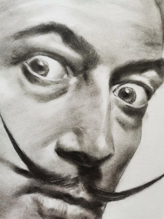 Drawing Portrait of Salvador Dali