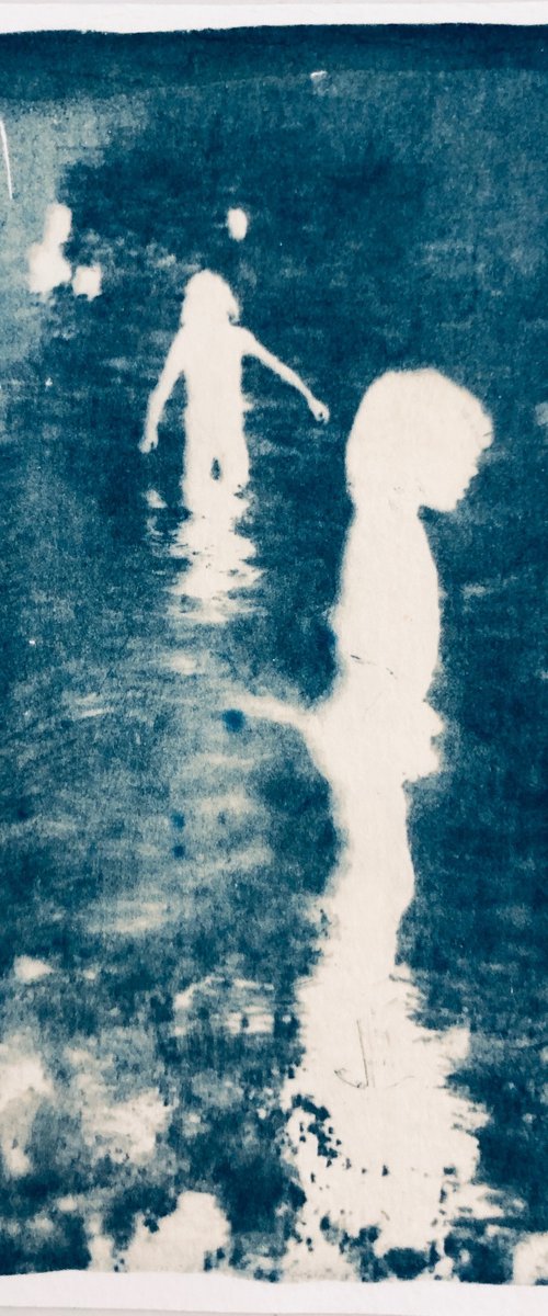 Making Memories - Cyanotype Print by Georgia Merton