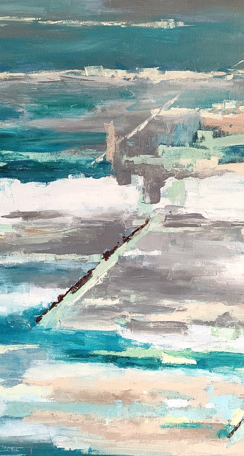 Cold Sea Abstract by Yulia Berseneva