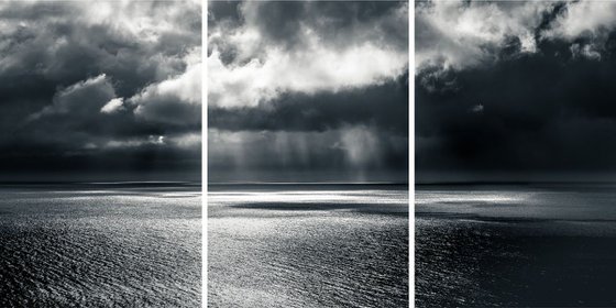 The Overture - Triptych Black and White Photography on Canvas