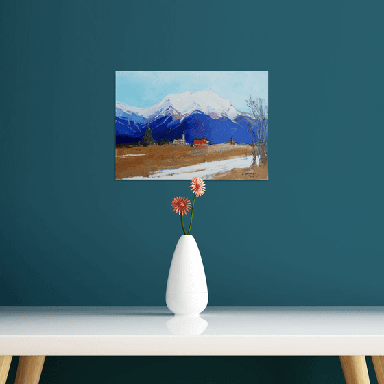" Alps in the snow"