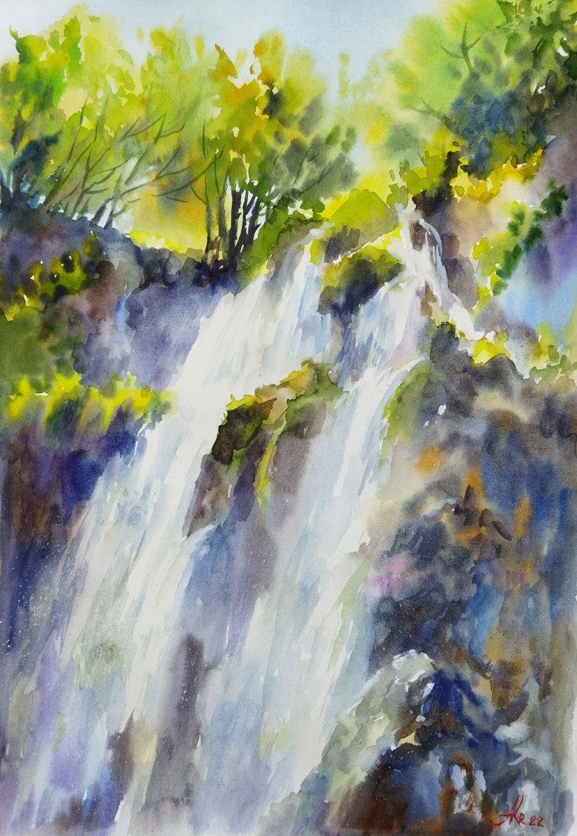 Waterfall by Ann Krasikova