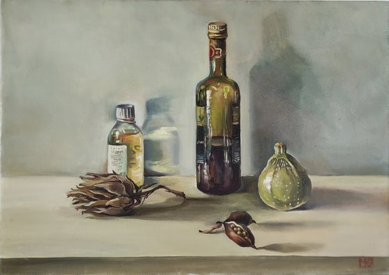 Still life with balsamic vinegar