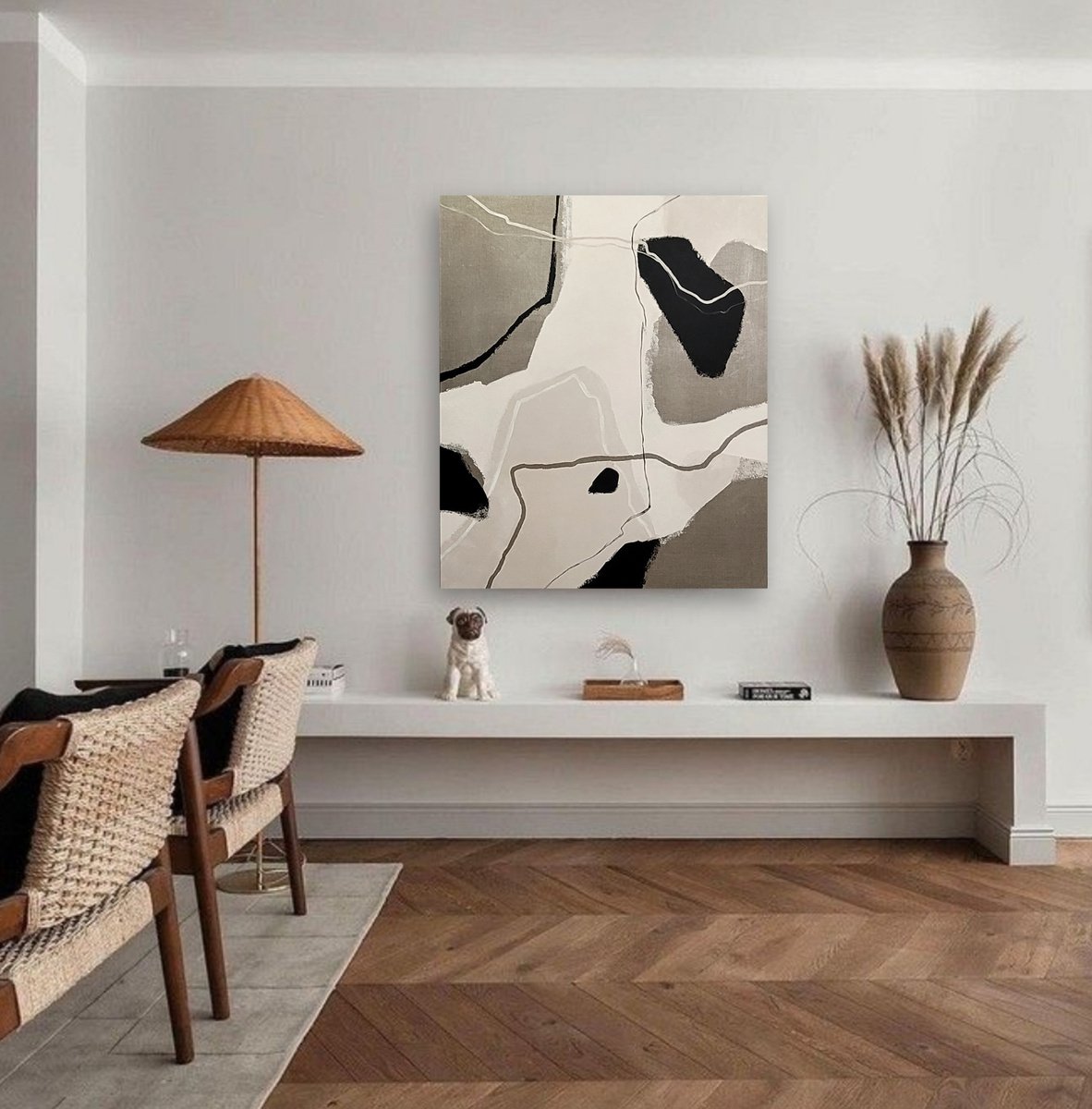 Black and Canvas Spring by Tatyana Kirikova