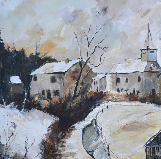 Nestled in the snow
