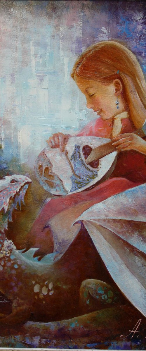 Девочка и дракон.Анна добродий by Alexandr Dobrodiy