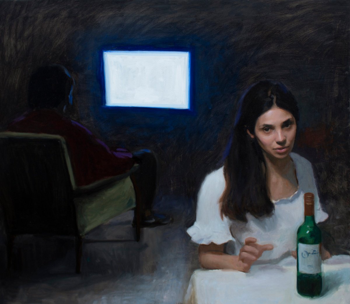 Toby Michael | Original  Oil Painting | I'm Gonna Take You Out When I Get Some Money | 80 X 70Cm | Artwork For Sale On Artfinder