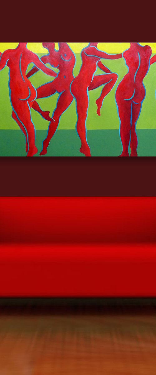 RED NUDES DANCE by Stephen Conroy