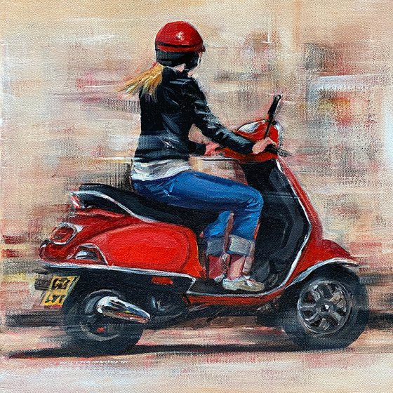 Red Scooter