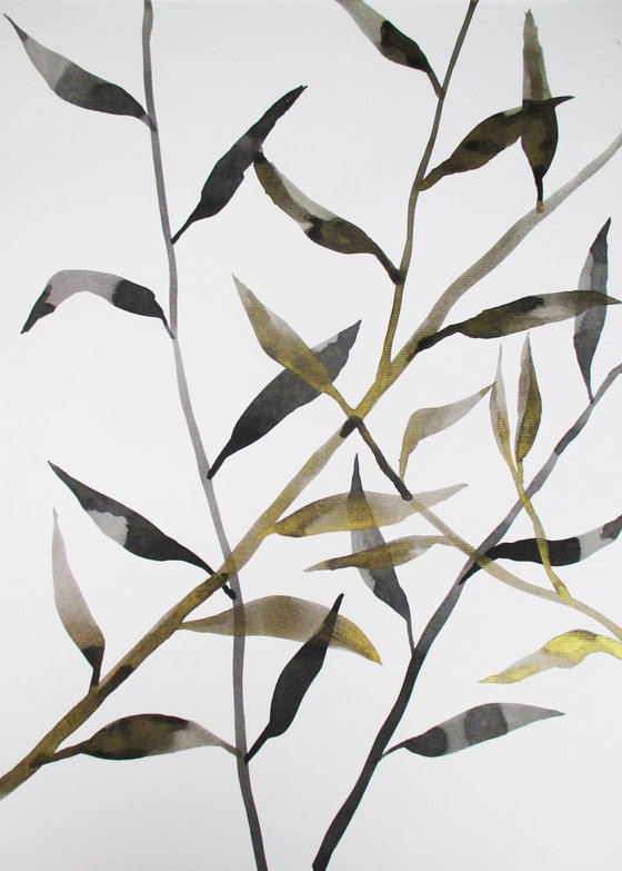 Branches with leaves - Set of 2