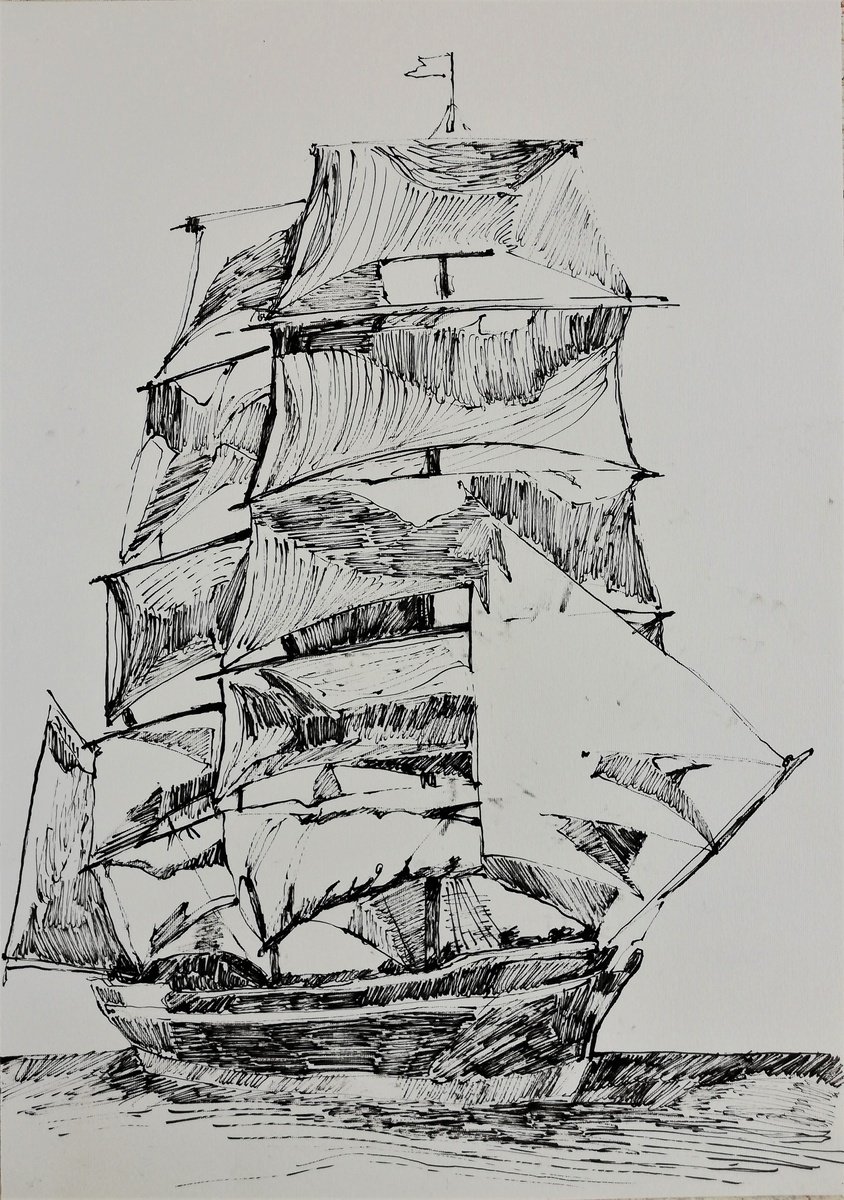 Impressionistic Ink Drawing , Sincerity By Jelena Djokic, 14 X 20, Artwork For Sale On Artfinder