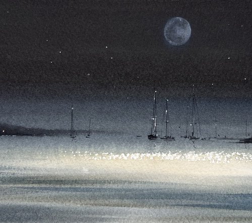 Serenity Under the Moon by Eugenia Gorbacheva