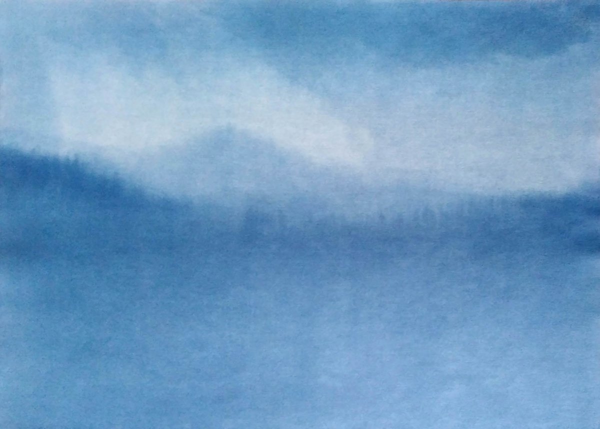 Impressionistic Landscape Painting By Adam Grose Ma Pgce, 22 X 17, And The Rains Come, Original Artwork