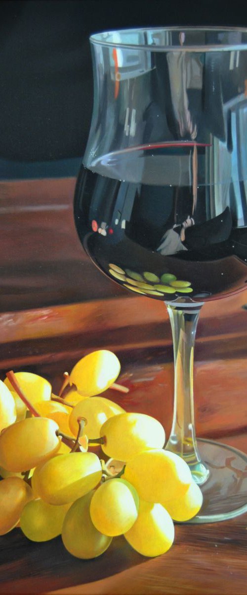 Still life with grapes by Valeri Tsvetkov