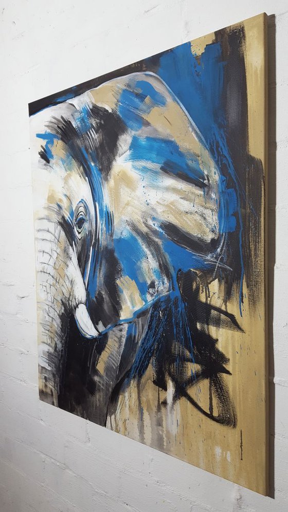 Elephant #6 - Work Series 'One of the big five'