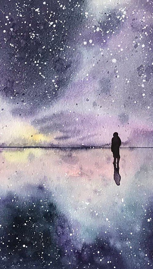 A Silent Walk Along The Horizont by Alona Hryn