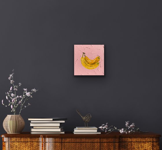 Bananas on pink