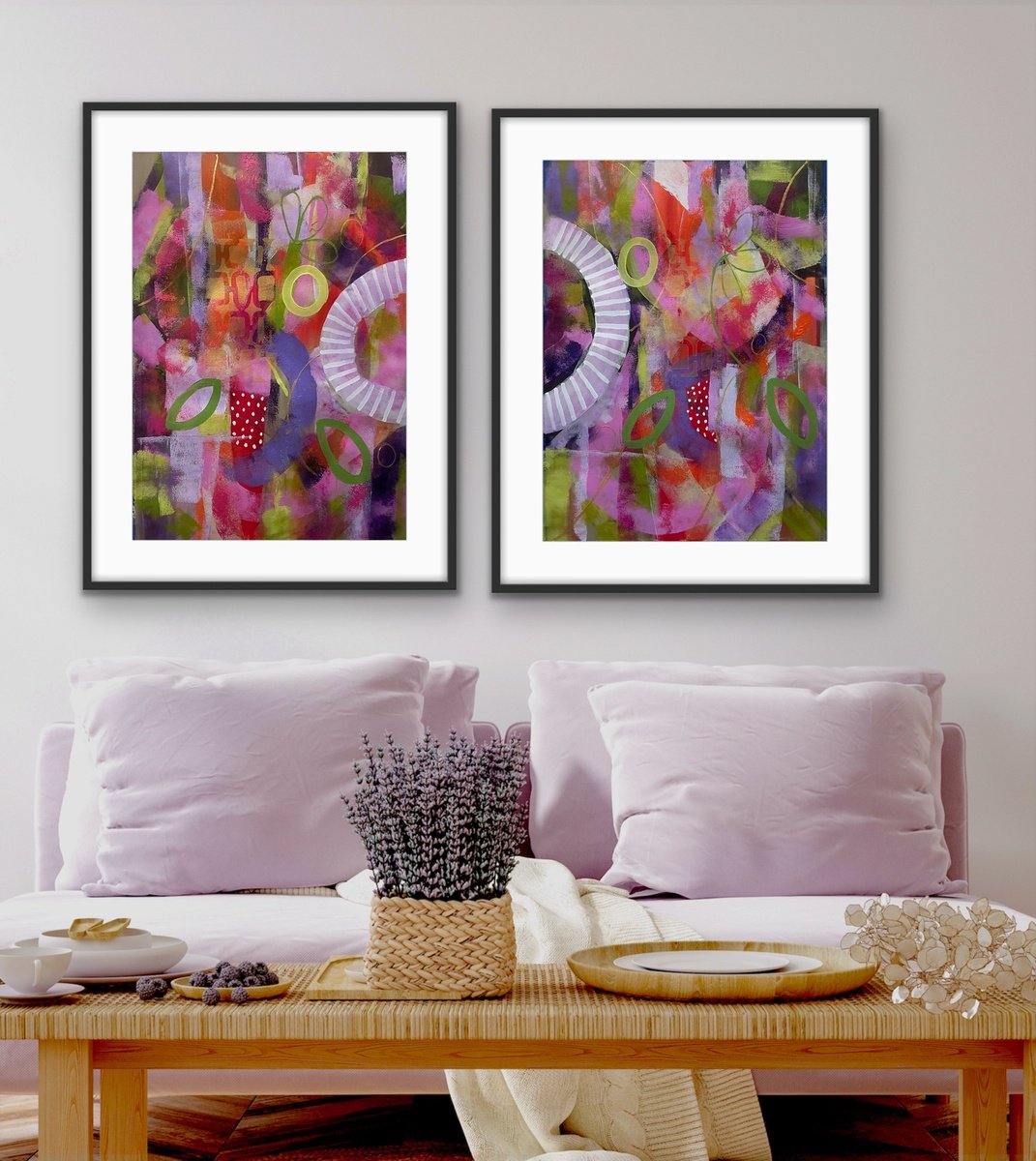 Early Shoots (Diptych) By Rashna Hackett, 20 X 27, Artwork For Sale On Artfinder