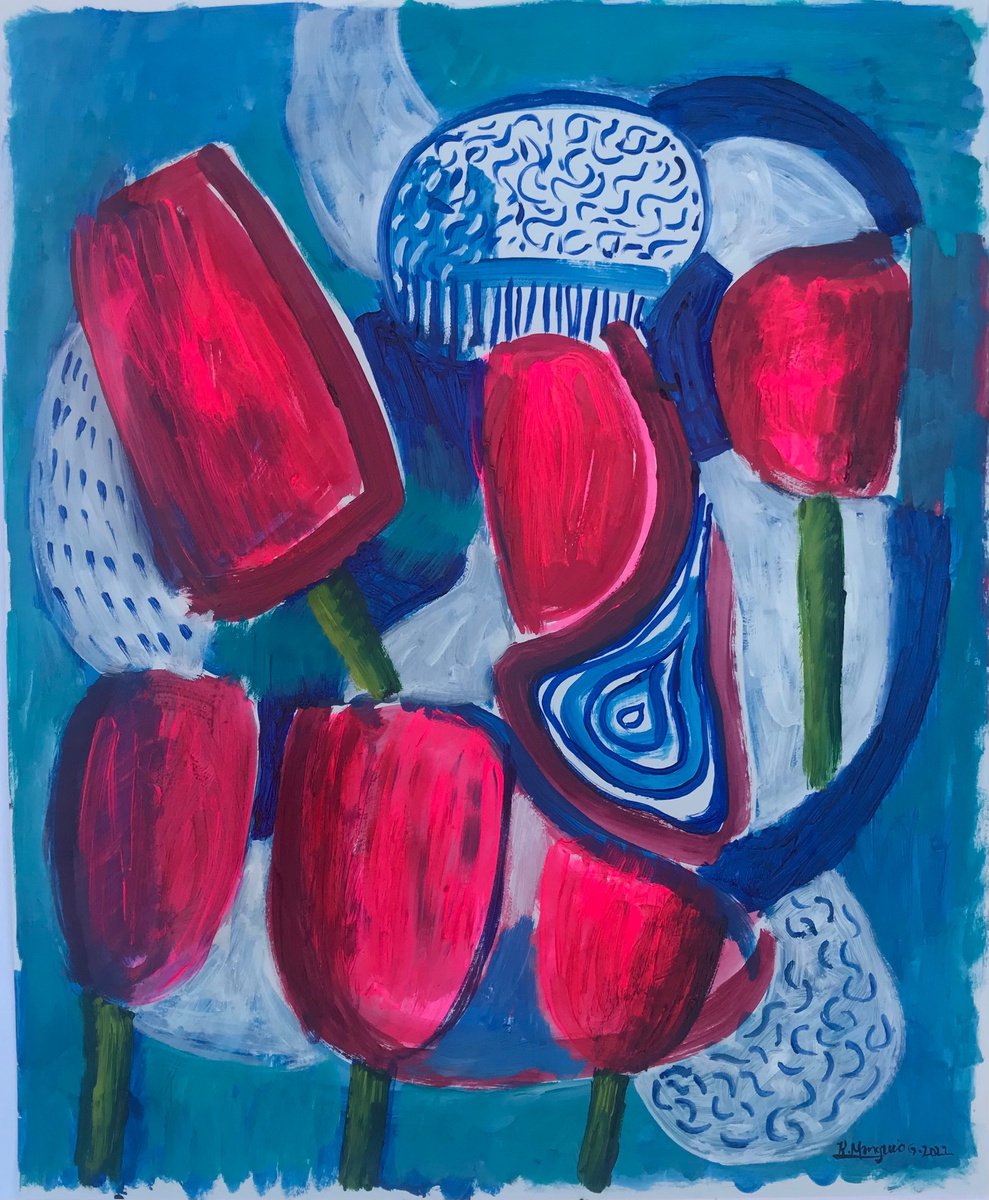 Red Tulips by Roberto Munguia Garcia