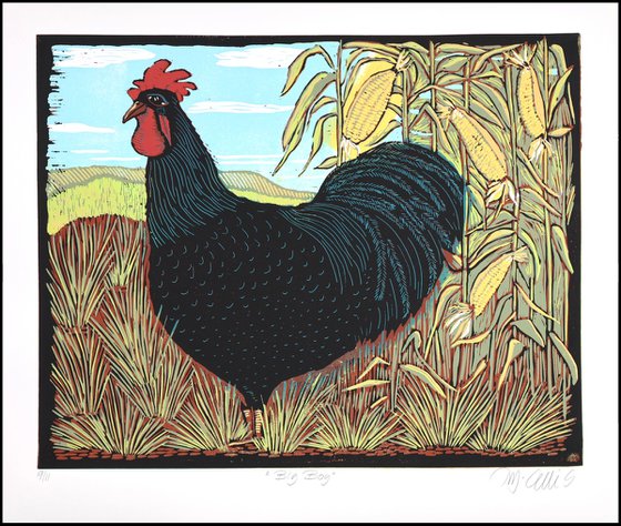 Rooster in the Cornfield