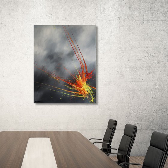 Luminous Bursts X (Spirits Of Skies 080174) (100 x 80 cm) XL (40 x 32 inches)