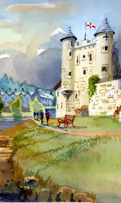 Enniskillen Castle, Northern Ireland, Showers. by Peter Day