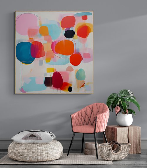 Abstract painting with bright colors on it 2112236 by Sasha Robinson
