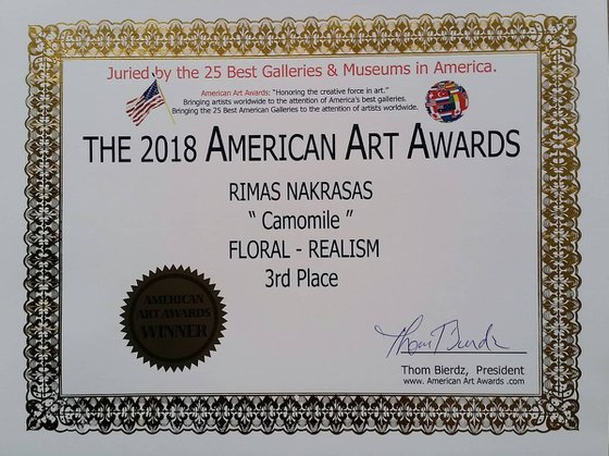 American Art Awards Winner "Camomile"