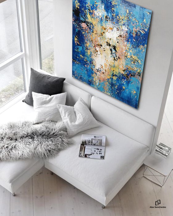 150x100cm. / extra large painting / Abstract 2169