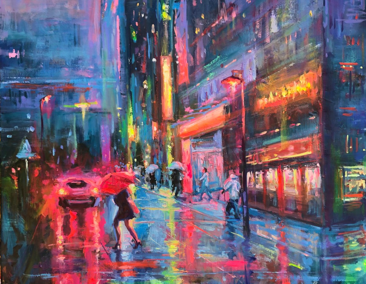 Neon Rain by Emiliya Lane