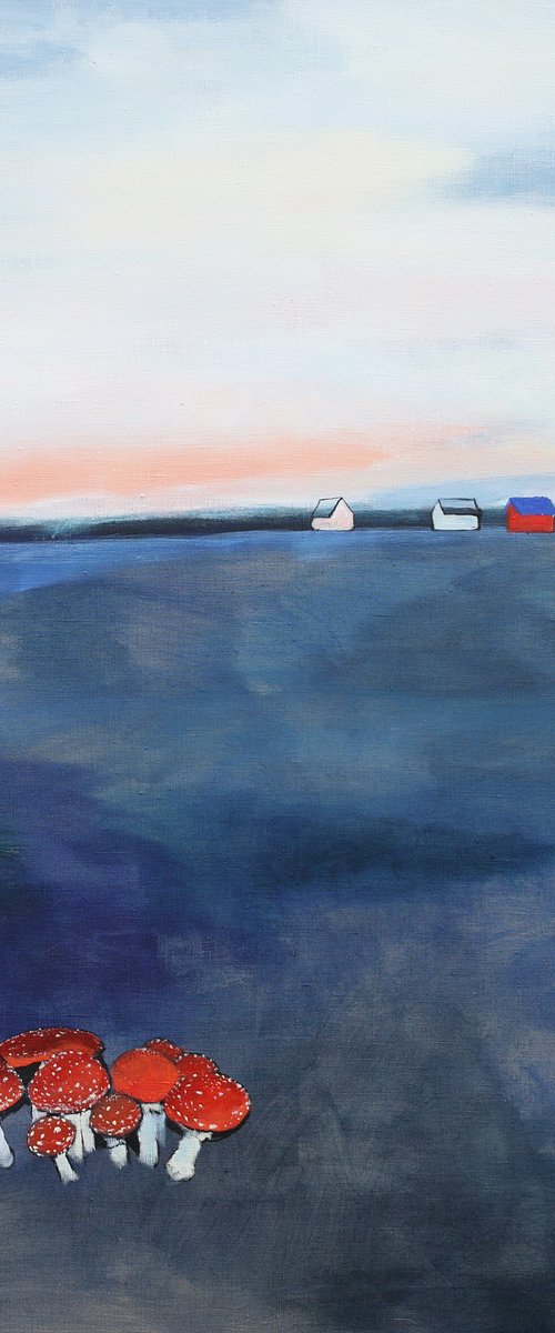 Young Family of Fly Agarics by Artem Andreichuk