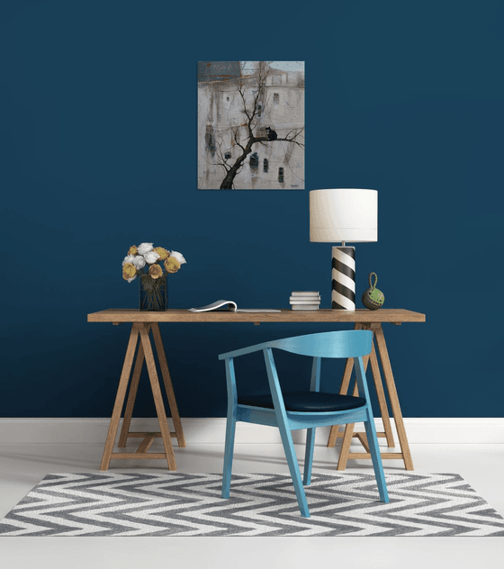 Cat on the Bare Branch