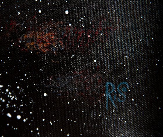 Snail Nebula Vibrant Abstract