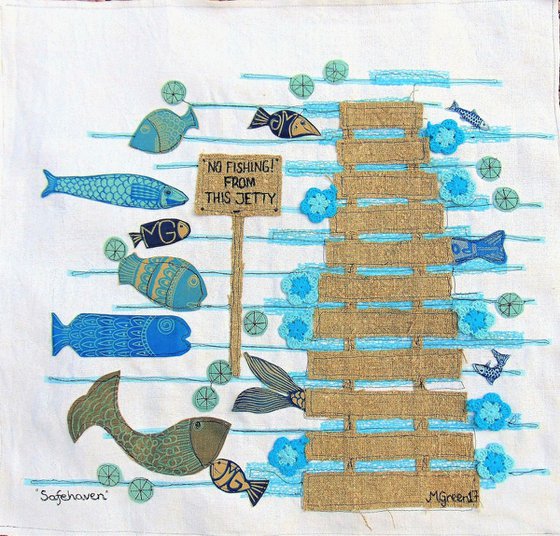 "Safehaven" - textile collage