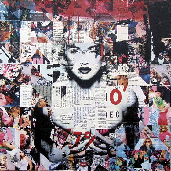 Collage_11x40x40 cm_Madonna