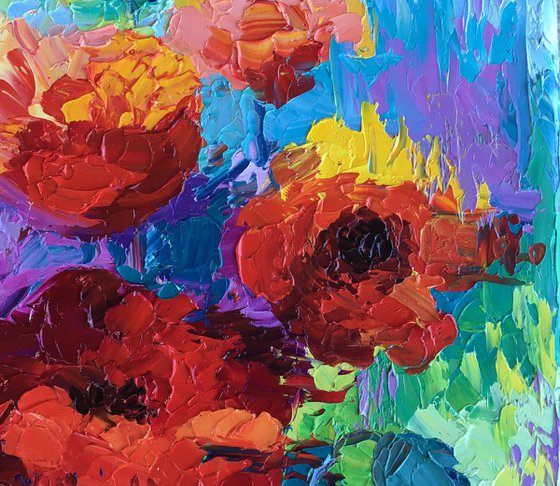 "Poppies" flower painting
