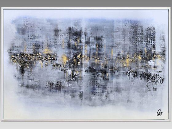 Unspoken Words  - Abstract Art - Acrylic Painting - Canvas Art - Framed Painting - Abstract Painting - Industrial Art