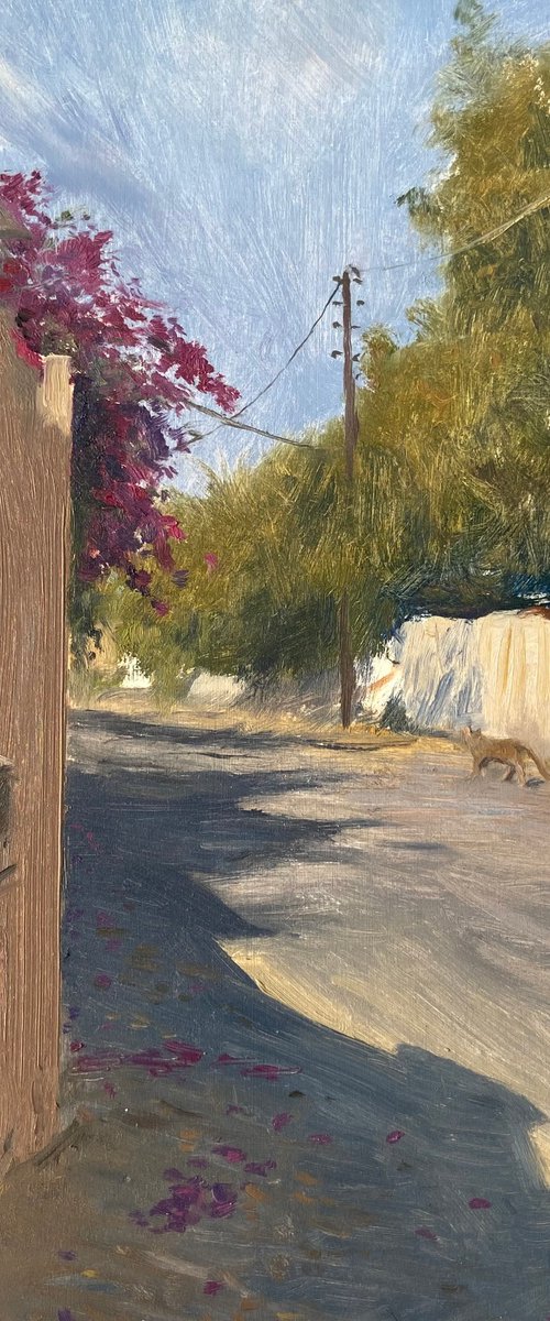 Cat Passing By by Mazen Ghurbal