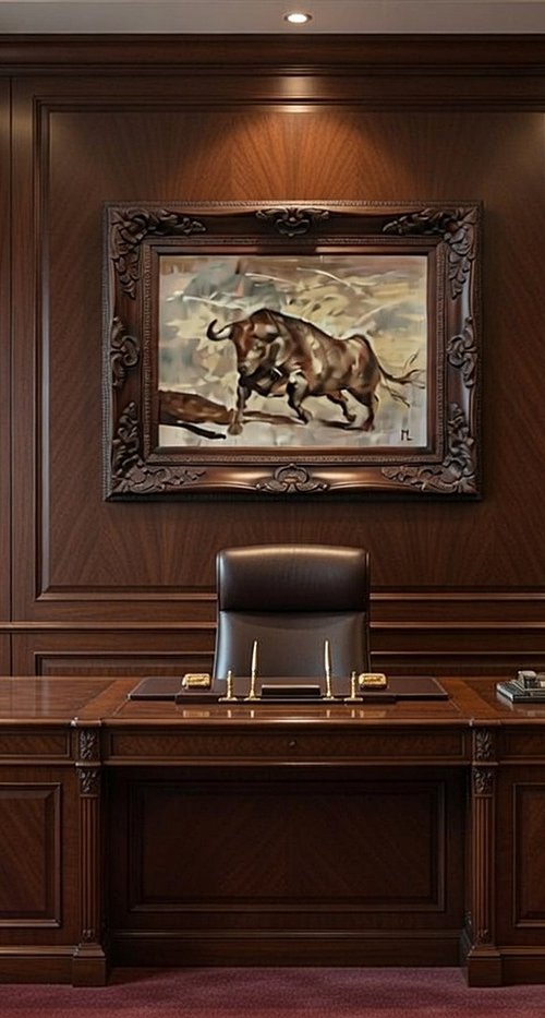 " BULL POWER OF WILDE NATURE " by Monika Luniak