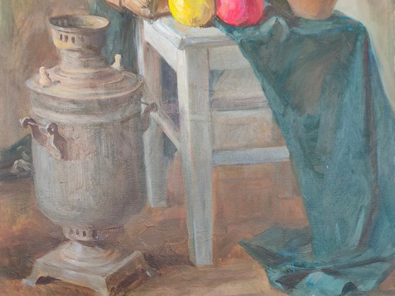 Still life with apples