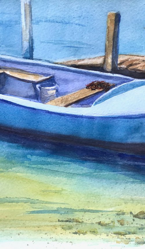 The Blue boat by Krystyna Szczepanowski