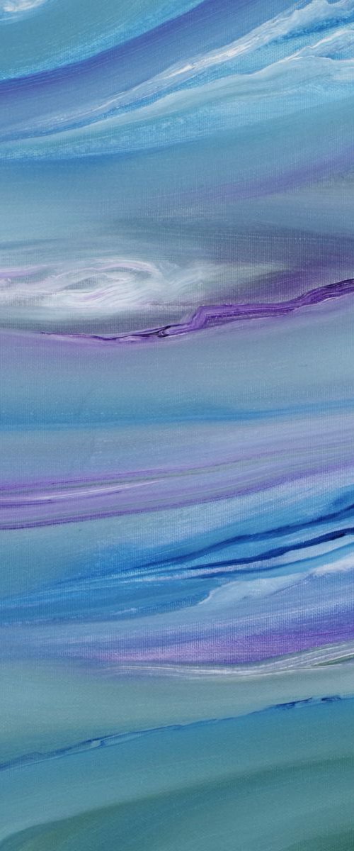Bright II, 40x40 cm, Original abstract painting, oil on canvas by Davide De Palma