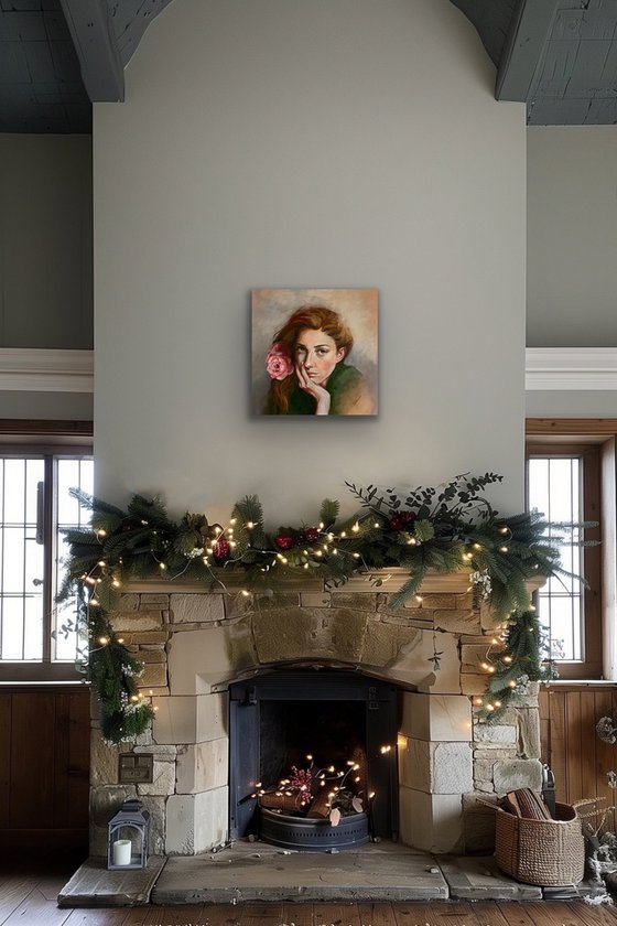 The girl with the Rose