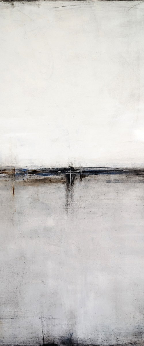 Taupe and navy blue I by Maja Gajewska