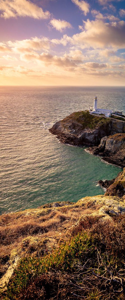 Autumnal Sunset, South Stack Lighthouse by Peter Verity