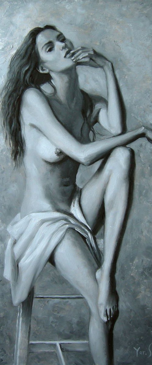 Morning. (She loves a slow and lazy summer morning.) by Yaroslav Sobol