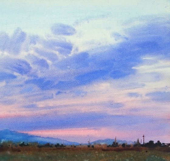 "Sunset in Transcarpathia"