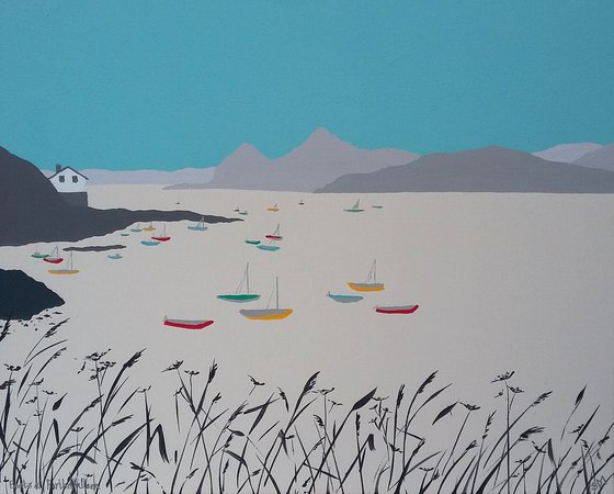 Boats at Porthdinllaen, Llyn, WALES