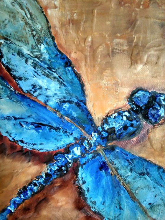 Dragonfly, 40x40 cm.