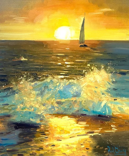 Ocean Sunset No.22 by Paul Cheng